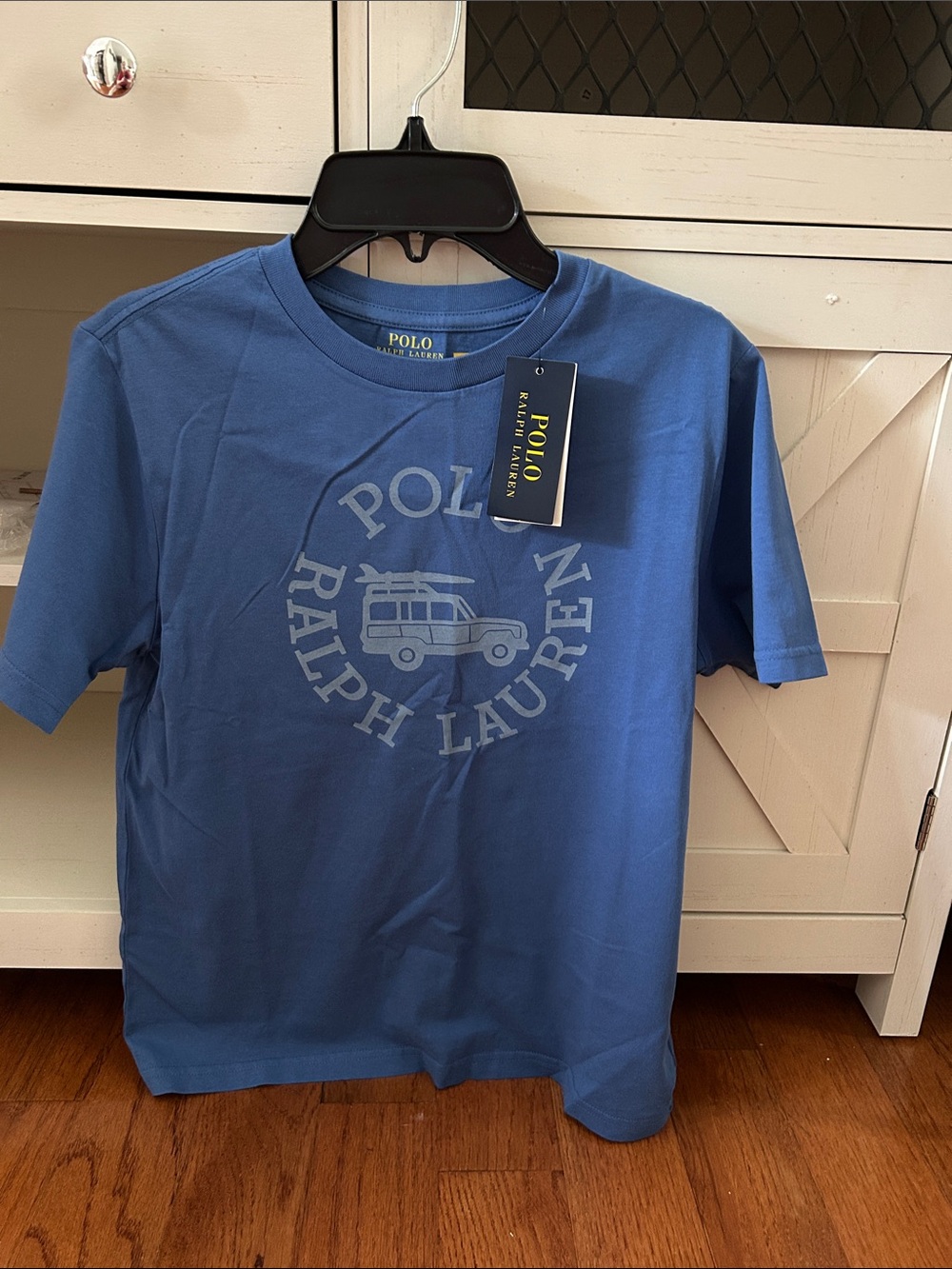 Polo by Ralph Lauren Blue Graphic Short Sleeve Tee boy medium 10-12